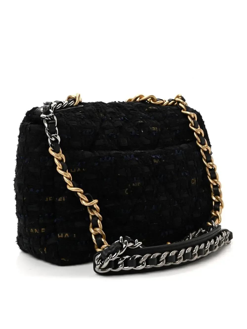 Tweed Quilted Medium Chanel 19 Flap #282187C48B